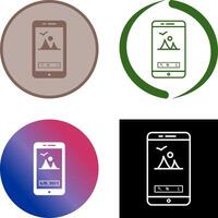 Unique Edit Picture Icon Design vector