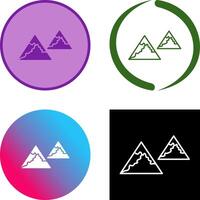 Unique Mountains Icon Design vector