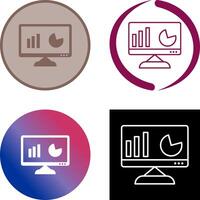 Unique Analytics Icon Design vector