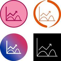 Trend in Graph Icon Design vector