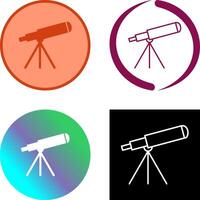 diseño de icono de telescopio vector