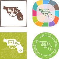 Unique Revolver Icon Design vector