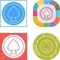 Unique Spade Icon Design vector