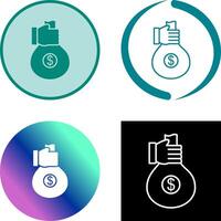 Unique Money Sharing Icon vector