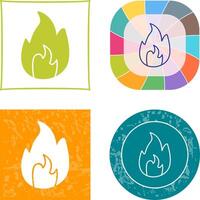 Unique Flame Icon vector