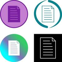 Unique Document Icon vector