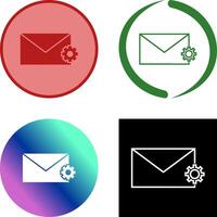 Unique Message Settings Icon vector