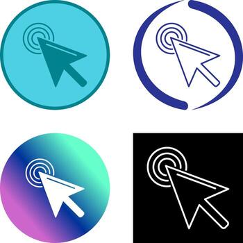 Unique Click Icon vector