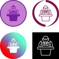 Unique Lecture Icon vector