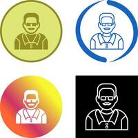 Unique Male Professor Icon vector