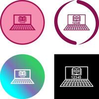 Unique Online Study Icon vector