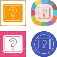 Unique Question Mark Icon Design vector