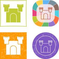 Unique Castle Icon Design vector