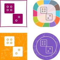 Unique Dice Icon Design vector