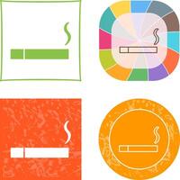 Unique Lit Cigarette Icon vector