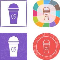 Unique Strawberry Milkshake Icon vector