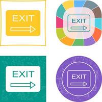 Unique Exit Icon vector