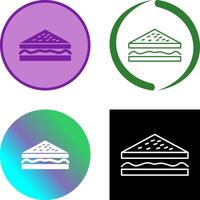 Unique Sandwich Icon Design vector