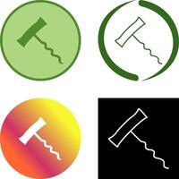 Unique Corkscrew Icon Design vector