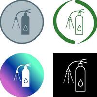 Unique Using Extinguisher Icon Design vector