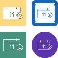 Unique Event Management Icon vector