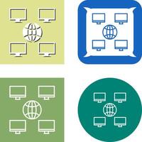 Unique Company Network Icon vector