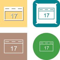 Unique Event Management Icon Design vector
