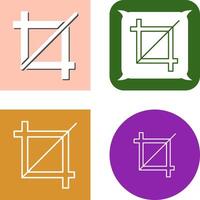 Unique Crop Icon Design vector