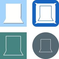 Unique Back Stand Icon Design vector