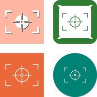 Unique Focus Horizontal Icon Design vector
