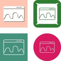 Webpage Statistics Icon Design vector