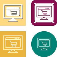 Ecommerce Website Icon Design vector