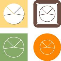 Pie Chart Analysis Icon Design vector