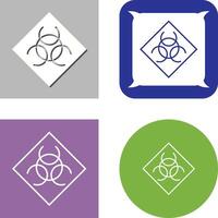 Biological Hazard Icon Design vector