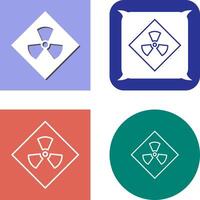 Radiation Icon Design vector