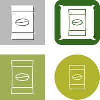 Coffee Packets Icon Design vector