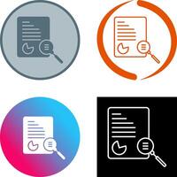 Unique Case Study Icon Design vector