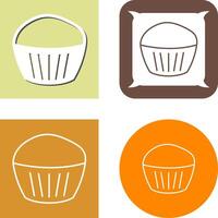 Chocolate Muffin Icon Design vector