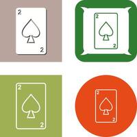 Spades Card Icon Design vector