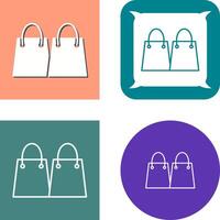 Unique Shopping Bags Icon vector