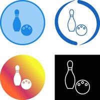 Unique Bowling Icon Design vector