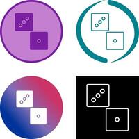 Unique Dice Icon Design vector