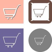 Unique Empty Cart Icon vector