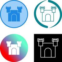 Unique Castle Icon Design vector