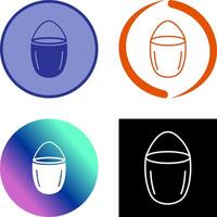 Unique Water Bucket Icon Design vector