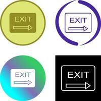 Unique Exit Icon Design vector