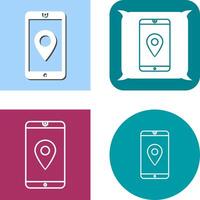 Unique GPS Service Icon vector