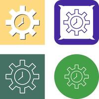 Unique Time Optimization Icon vector