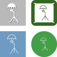Unique Umbrella Stand Icon Design vector