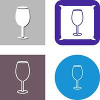 Wine Glass Icon Design vector